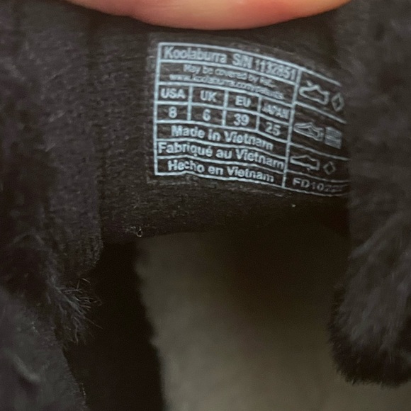 NWOT Koolaburra by UGG Women's Sundell Fuzz Chukka - Black - Size 8 - Picture 12 of 14